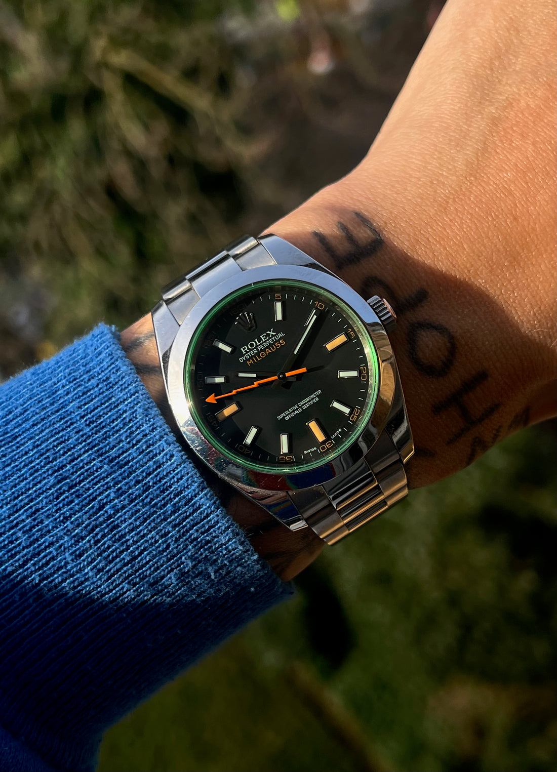 Rolex Milgauss “Green Glass” ref. 116400GV