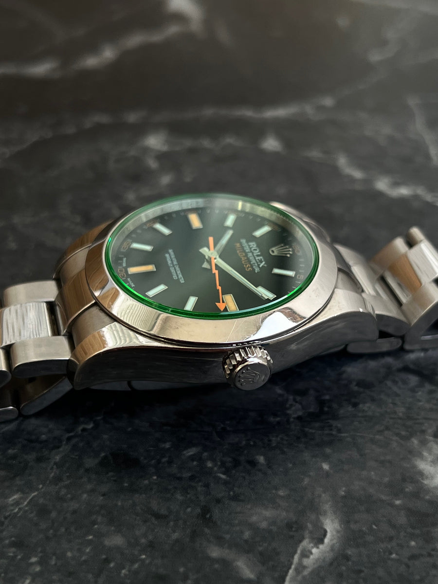 Rolex Milgauss “Green Glass” ref. 116400GV