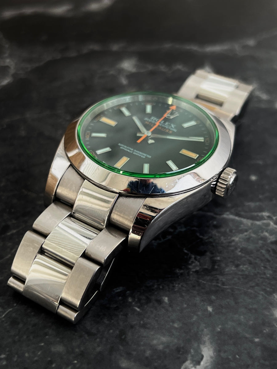 Rolex Milgauss “Green Glass” ref. 116400GV