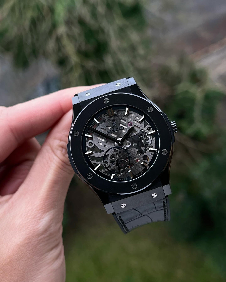 Hublot Classic Fusion "Ultra-Thin" Skeleton Black Ceramic ref. 515.CM.0140.LR